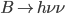 B \rightarrow h \nu \nu