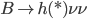 B \rightarrow h(*) \nu \nu